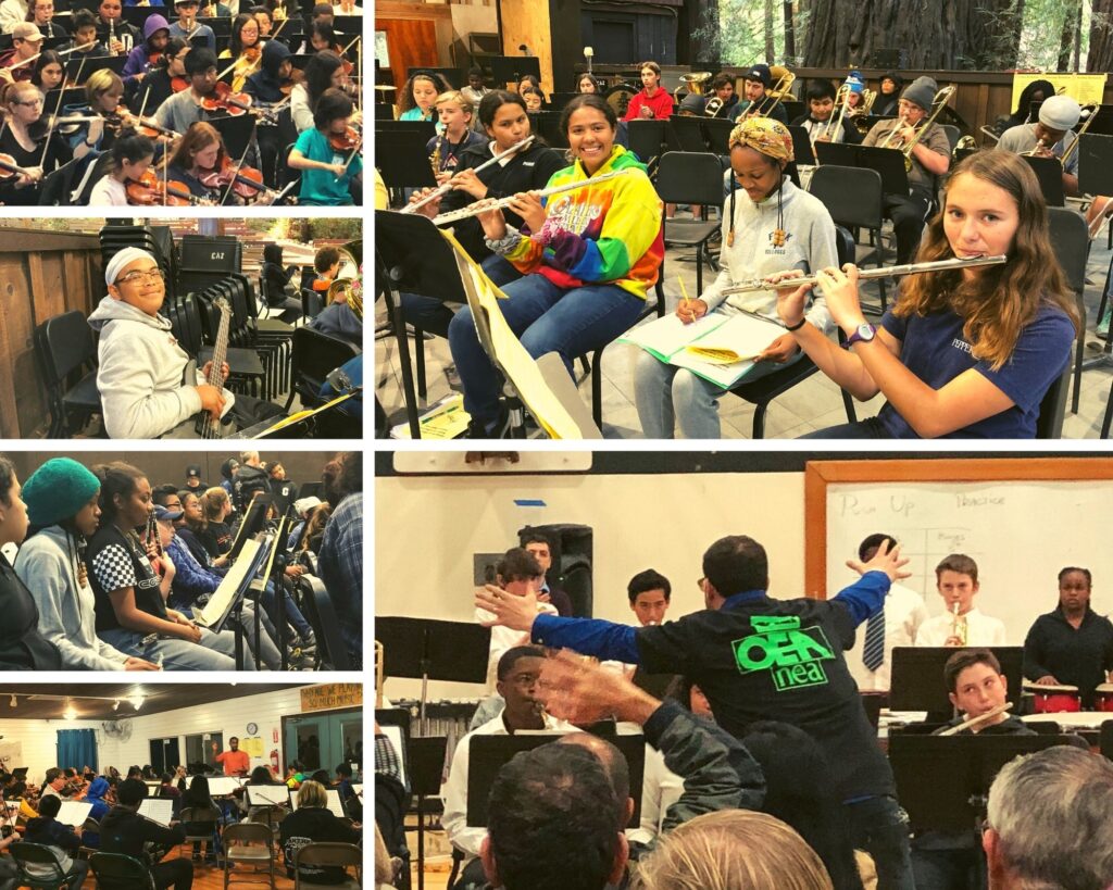 OUSD Students playing in orchestras and bands